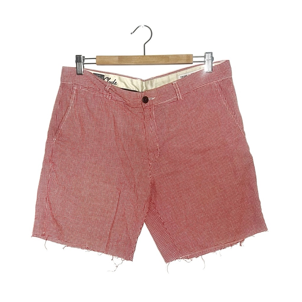 Frank and Oak | Red and White Shorts